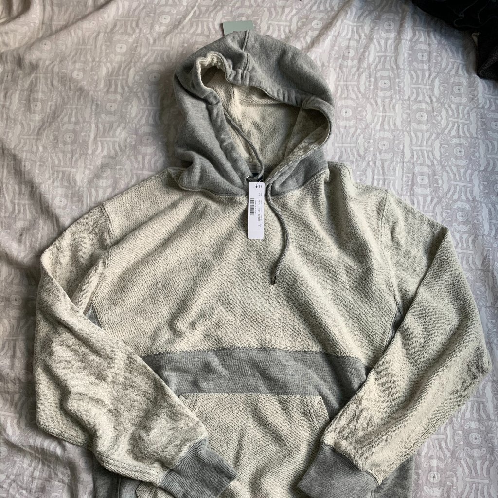 J. Crew French Terry Color Block Hoodie Small $85